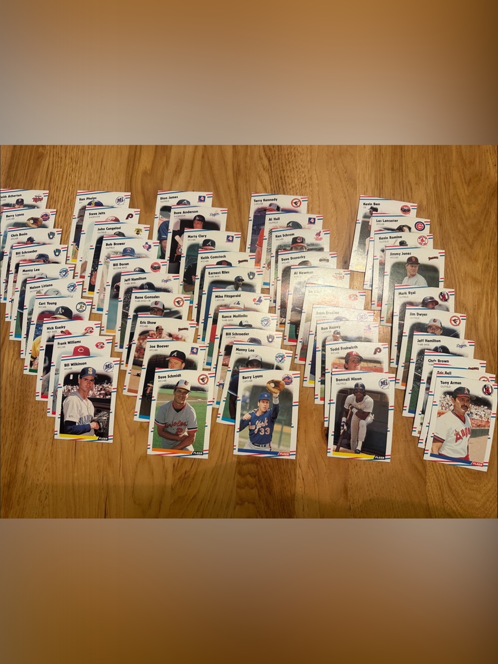 1988 Fleer Baseball Player Trading Cards